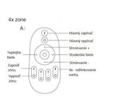 4 zónový dotykový RF RGB+W OVLÁDAČ - MULTIREMOTE