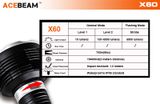 Nabíjateľná LED Baterka Acebeam X60L SET