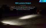 Predné LED bicyklové svietidlo/ LED ručná baterka Lumintop B01 NW+1x Li-ion 18650 2600mAh, Micro-USB nabíjateľné