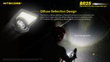 LED bicyklolé svietidlo Nitecore BR25 + 1x Li-ion 21700 5000mAh