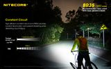 Nabíjateľné LED bicyklolé svietidlo Nitecore BR35, Praktik Set