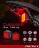 Zadné bicyklové svietidlo Enfitnix Cubelite III, 30lm, Micro-USB nabíjateľné