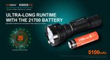 LED Baterka Acebeam Defender P18 + 1x IM21700 5100mAh 20A 3,7V, USB-C nabíjateľná