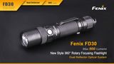 LED baterka Fenix FD30 + USB aku 2600 mAh, Focus systém