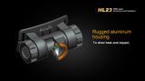 LED Čelovka Fenix HL23 - Čierno oranžová