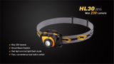 LED Čelovka Fenix HL30 XP-G2 2015 Čierno oranžová