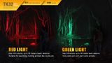 LED Baterka Fenix TK32 2016 XP-L - Červená + Zelená LED