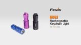 LED kľúčenka Fenix UC02 - Purpl, USB nabíjateľná, Praktik Set