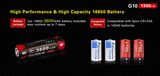 LED Baterka Klarus G10, USB nabíjateľný + aku Klarus GT18650 3600mAh 3,6V, Praktik Set