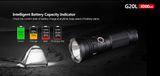 LED Baterka Klarus G20L + Aku. 26650 5000mAh, USB nabíjateľný, Praktik Set