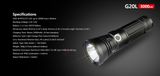 LED Baterka Klarus G20L + Aku. 26650 5000mAh, USB nabíjateľný, Praktik Set