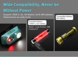Čelovka Klarus H1A-PL + Klarus Micro USB Li-ion 14500 nabíjateľný akumulátor, Praktik Set - Ružová