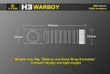 Čelovka Xtar H3 WARBOY Praktik Set