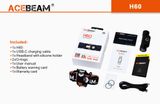 LED Čelovka Acebeam H60, CRI&gt; 97 (Plné farebné spektrum), Denná biela