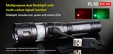 LED Baterka Klarus FL18 XM-L2 + bočna biela, zelená a červená LED - USB nabíjateľný praktik Set