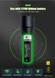 LED baterka Tank007 KZ03 ZOOM+Li-ion aku. 21700 5000mAh, USB-C nabíjateľná