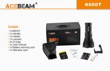 LED Baterka Acebeam K65 GT + 4x IMR 3100mAh 3,6V