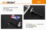 LED Baterka Acebeam T27, USB-C nabíjateľné + Li-ion aku. 21700 5100mAh