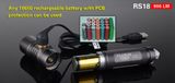 LED Baterka Klarus RS18 XM-L2 U2, USB nabijateľné, Praktik Set
