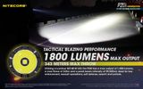 LED Baterka Nitecore P20i+1x Li-ion 21700 4000mAh 3,6V, USB-C nabíjateľné