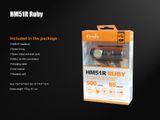 LED Čelovka Fenix HM51R RUBY, USB nabíjateľná