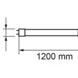 LED trubica T8 18W 1700lm 120cm G13 NANO