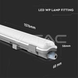 LED trubicové prachotesné svietidlo V-TAC 1x 22W, 2000lm, 150cm, IP65