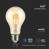 LED žiarovka E27 10W 900lm A67 Amber cover