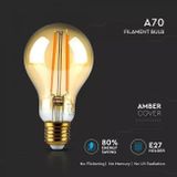LED žiarovka E27 12,5W 1240lm A70 Amber cover