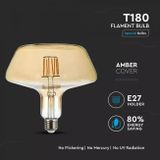 LED žiarovka E27 8W 620lm T180 Amber cover