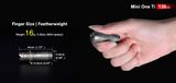 LED kľúčenka Klarus Mini One Ti, USB nabíjateľná + Akumulátor li-ion 10180, Praktik Set