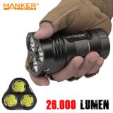LED Baterka Manker MK34 II 26000lm + 3x Li-ion 18650 Manker IMR 3100mAh 3,6V 30A