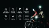 LED bicyklové svietidlo Magicshine Monteer 6500S, 6500lm + externý USB nabíjací Li-ion batériový pack 10000mAh 7,2V