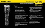 Nitecore MH25 NIGHT BLADE XM-L2 U2, USB Praktik Set