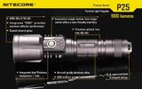 Nabíjateľná LED Baterka Nitecore P25 Smilodom XM-L2 U2