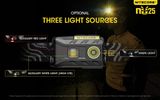 LED Čelovka Nitecore NU25, vstavaný Li-ion 610mAh, USB nabíjateľná - Žltá
