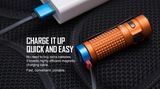 LED Baterka Olight S1R Baton II LIMITED EDITION, USB nabíjateľný, Praktik Set - Oranžová