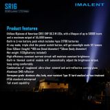 LED Baterka Imalent SR16 Paladin 55000lm+vstavaný Li-ion 16000mAh aku.,