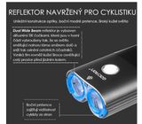 LED bicyklové svietidlo Gaciron V9D-1800, Limited Edition, USB nabíjateľný, USB Powerbank, Praktik Set