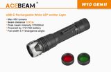 LEP Baterka Acebeam W10 GEN II (laserová) s USB-C nabíjaním v tele + Li-ion IMR 21700 5100mAh 20A + filtre