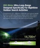 Nabíjateľná LED Baterka Klarus XT12GT Pro + Li-ion Klarus 21700 5000mAh 15A 3,6V