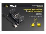 Xtar MC2 USB Univerzál + Adaptér 230V