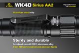 LED Baterka Xtar WK40 Sirius AA2