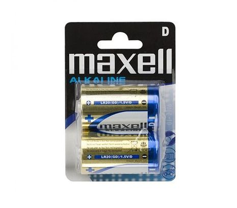 Alkalické D (LR20) baterie Maxell 2ks 1,5V