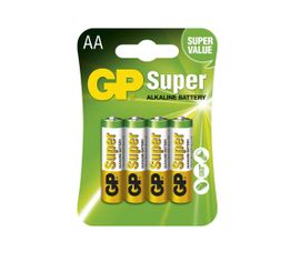 Batéria GP alkalická AA, 4ks/ Blister