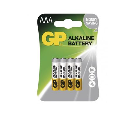 Batéria GP alkalická AAA, 4ks/ Blister