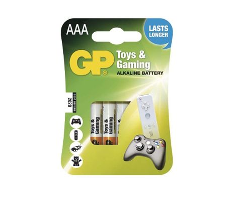 Batéria GP alkalická do hračiek AAA, 4ks/ Blister