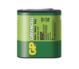 Batéria GP GREENCELL 4,5 V plochá, 1ks/ Fólia