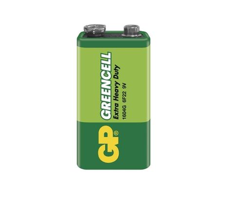 Batéria GP GREENCELL 9V blok, 1ks/ Fólia