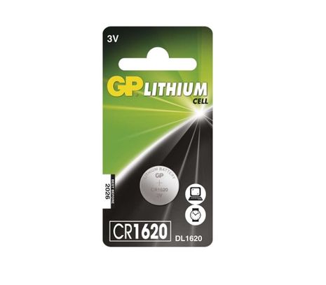 Batéria GP líthiová gombíková CR1620, 1ks/ Blister